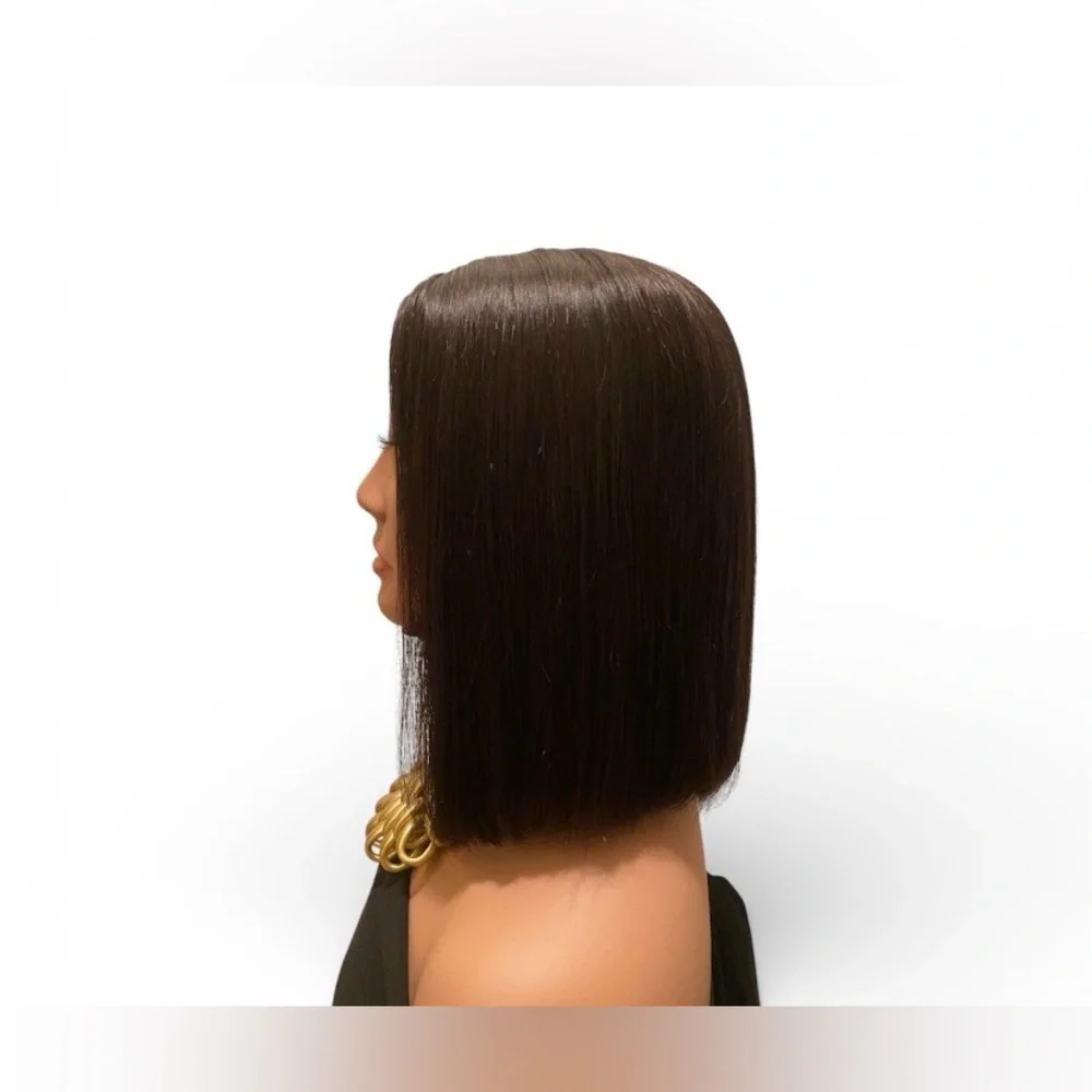 BC296 Human Hair 2x6 lace closure bob wig